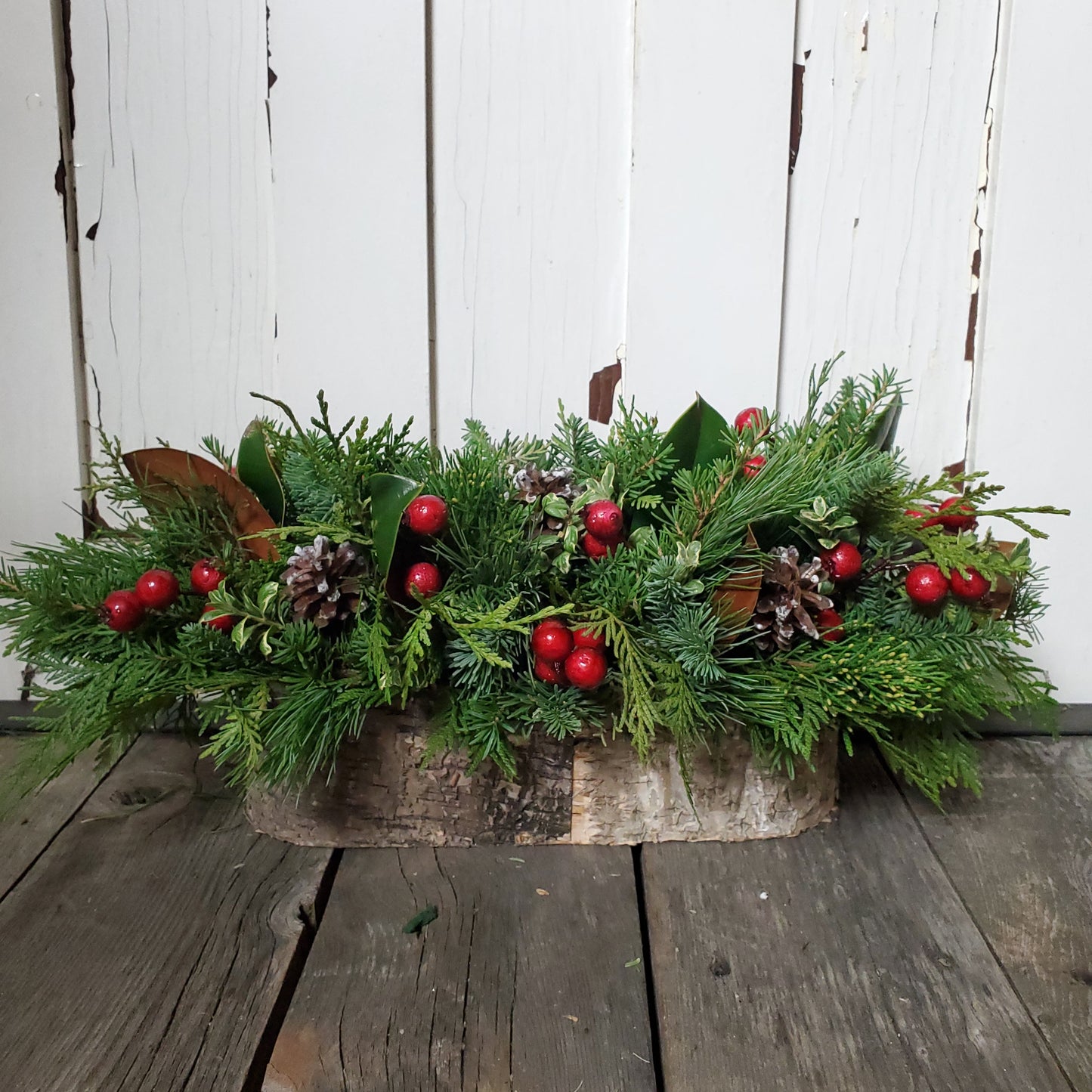 Centerpiece in Long Birch Oval - Fernwood & Co