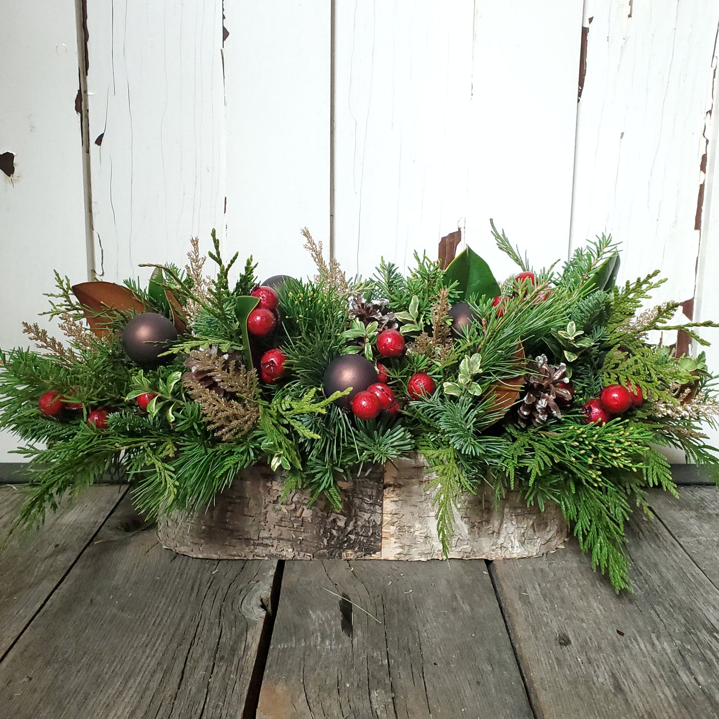 Centerpiece in Long Birch Oval - Fernwood & Co
