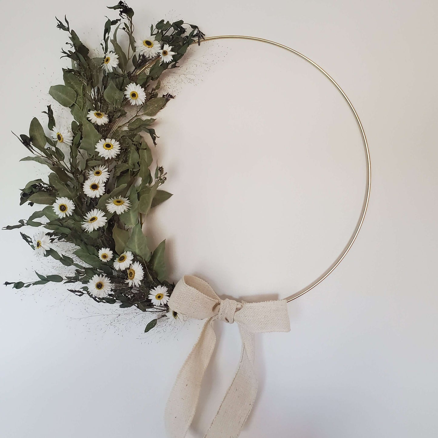 Dried Flower Wreath on Hoop - Fernwood & Co