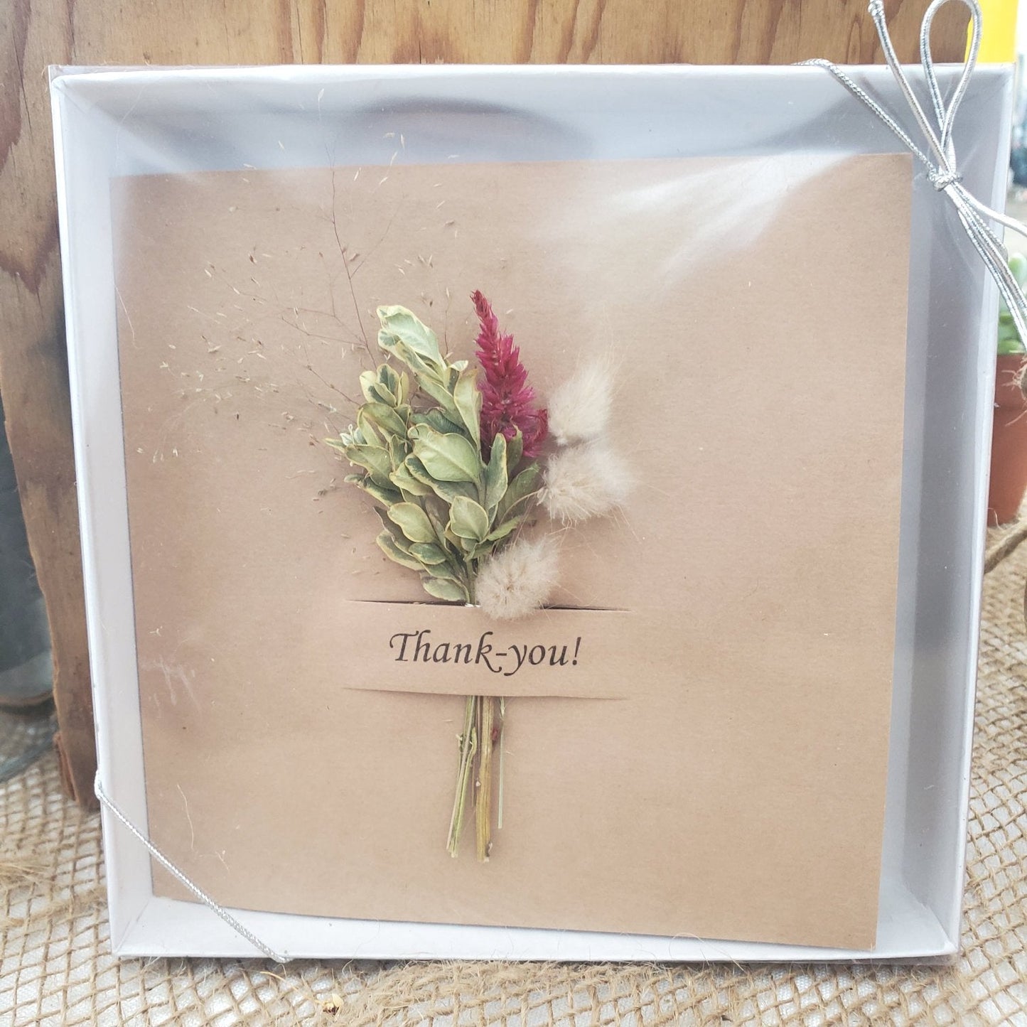 Handmade Dried Flower Thank You Cards - Fernwood & Co