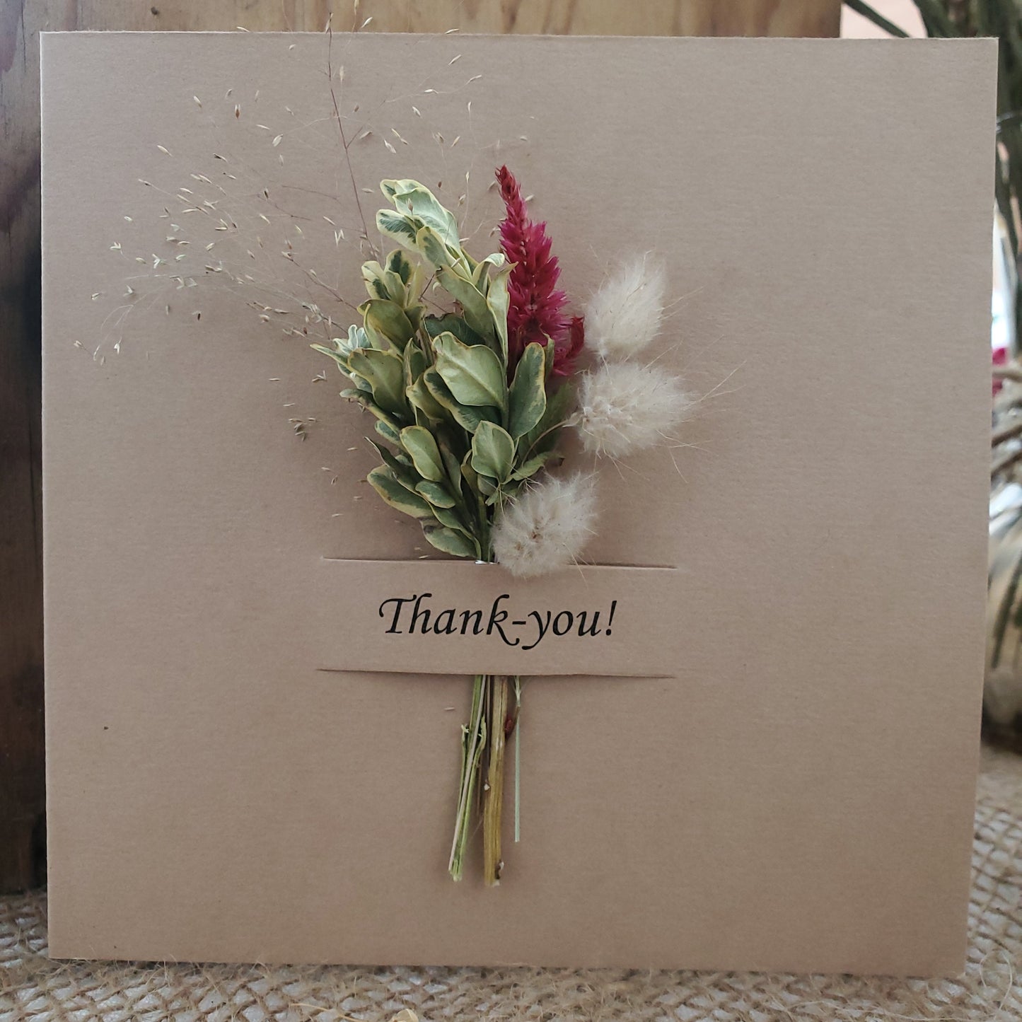 Handmade Dried Flower Thank You Cards - Fernwood & Co