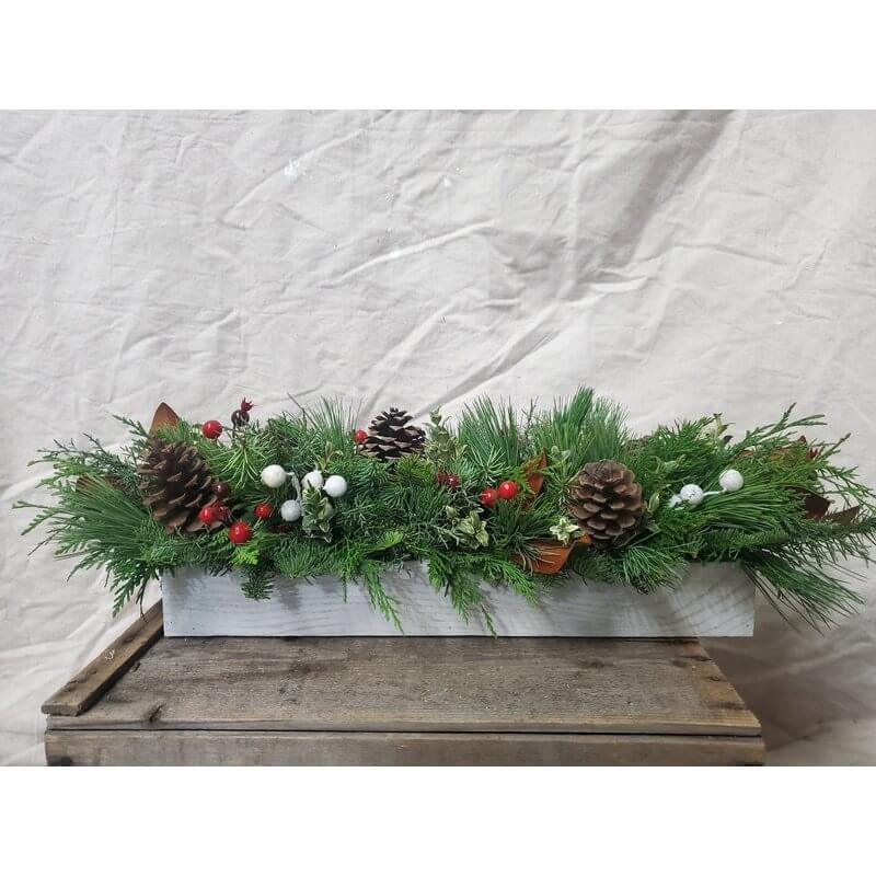 Long Wooden Centerpiece - Fernwood & Co