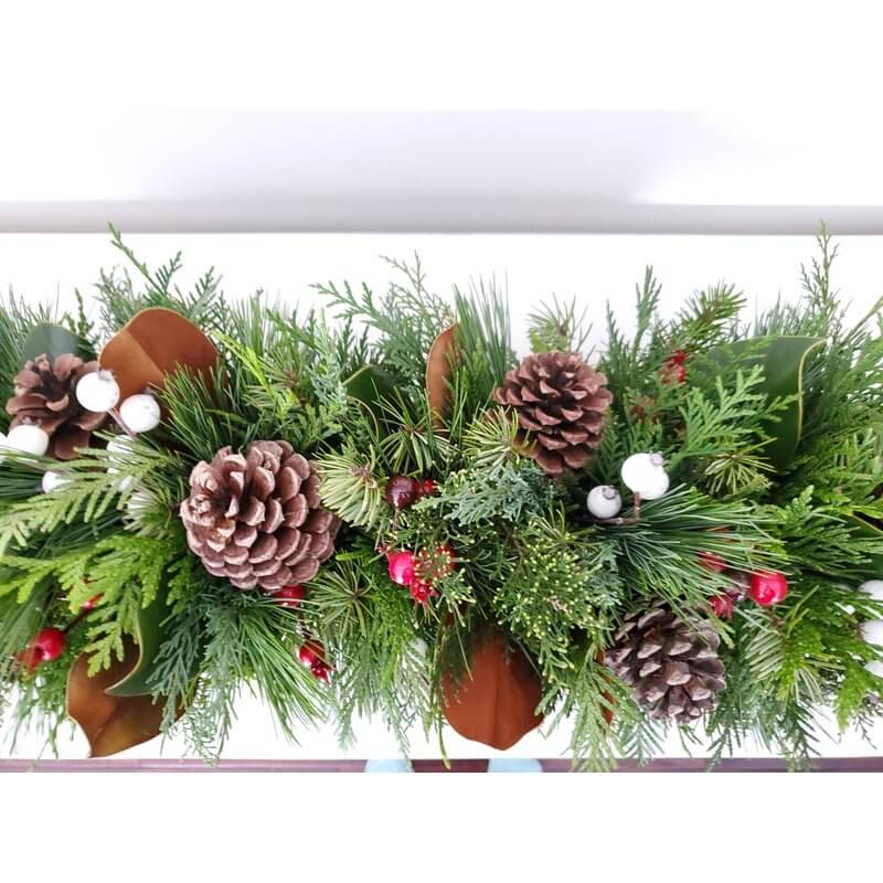 Long Wooden Centerpiece - Fernwood & Co