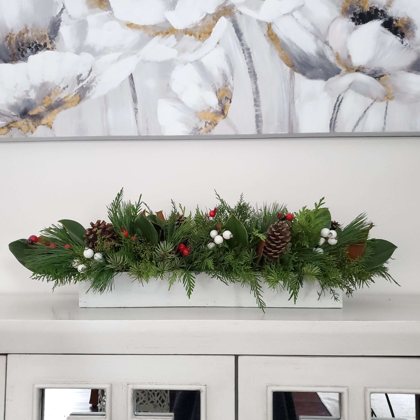 Long Wooden Centerpiece - Fernwood & Co