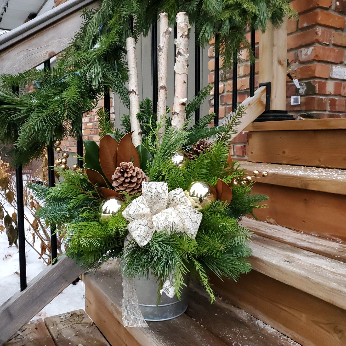 Small Planter in Metal Pail - Fernwood & Co