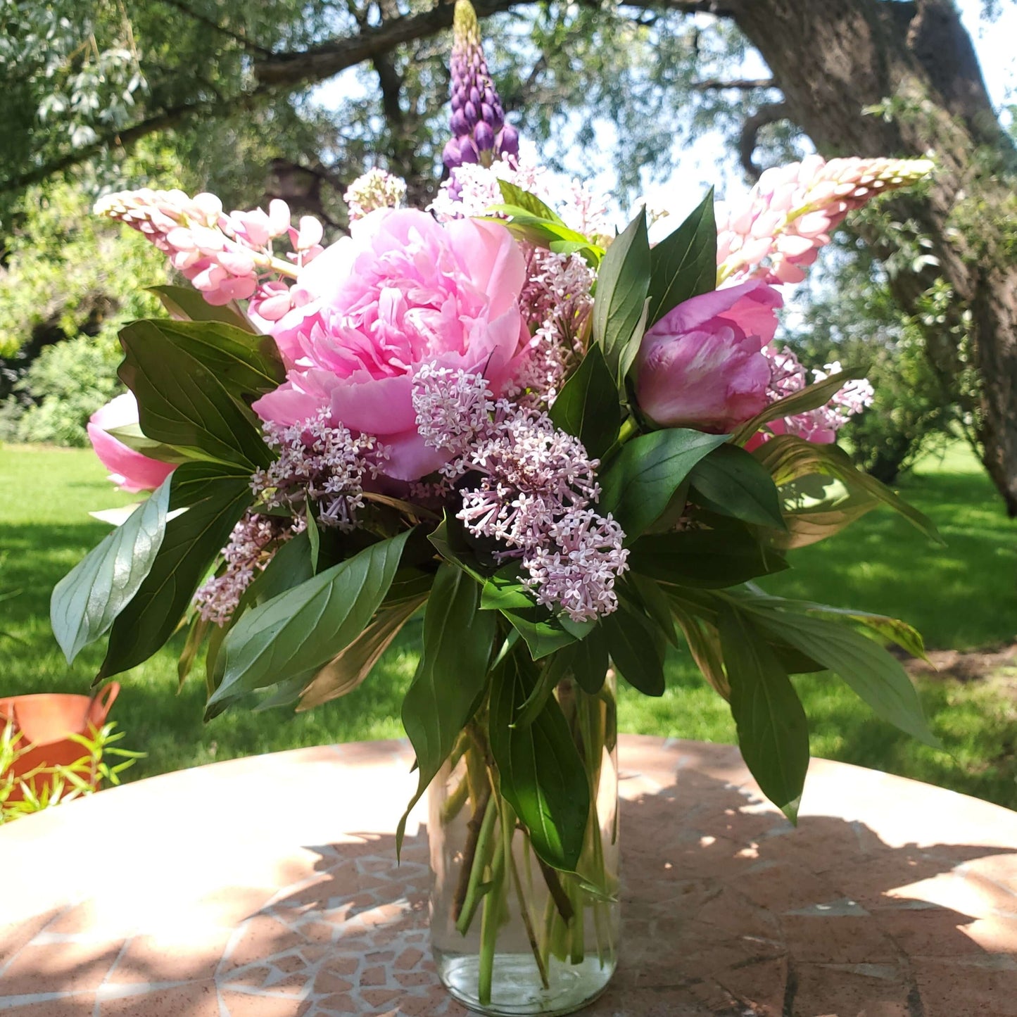 Fresh Flower Arrangement-Large Mason Jar - Fernwood & Co