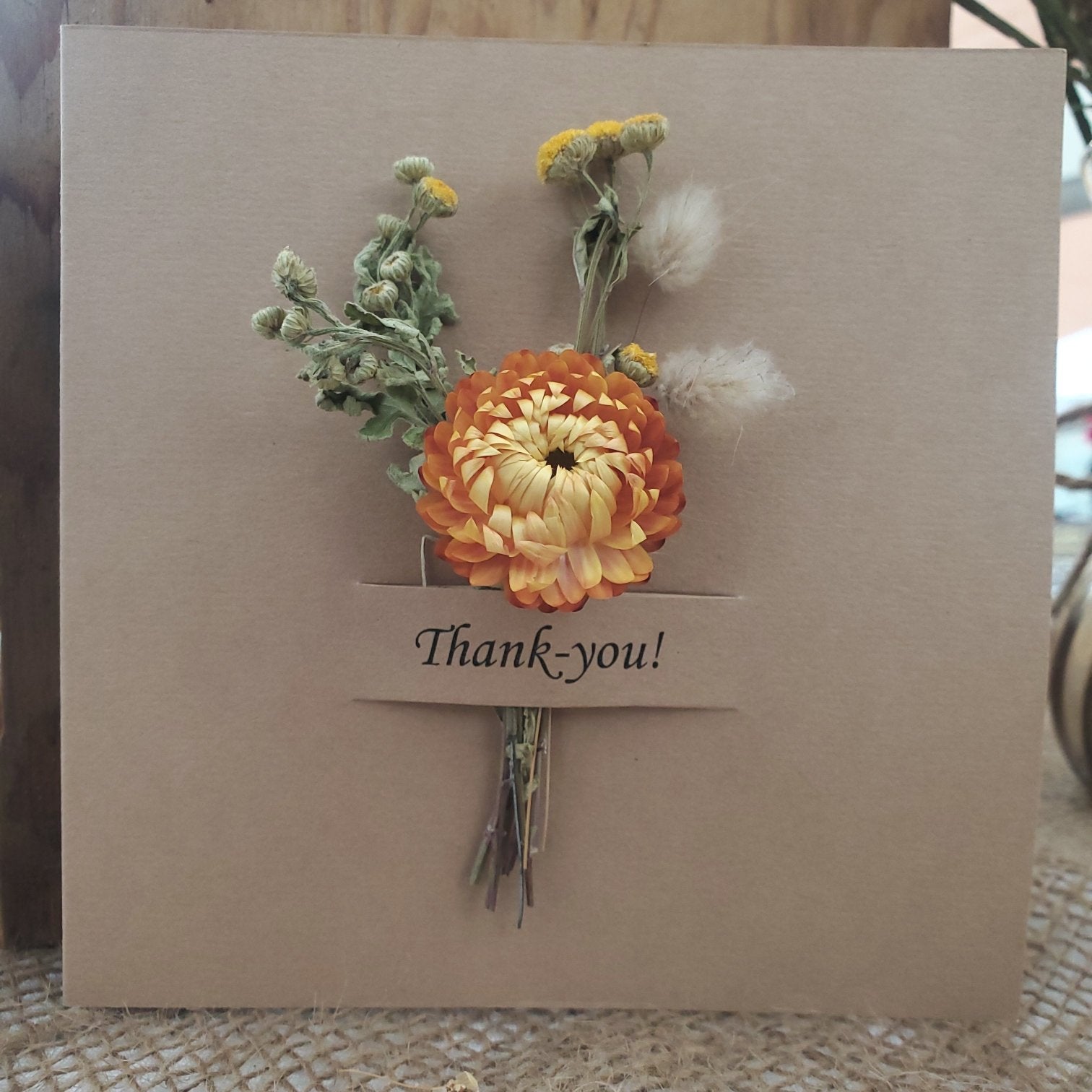 Handmade Dried Flower Thank You Cards - Fernwood & Co