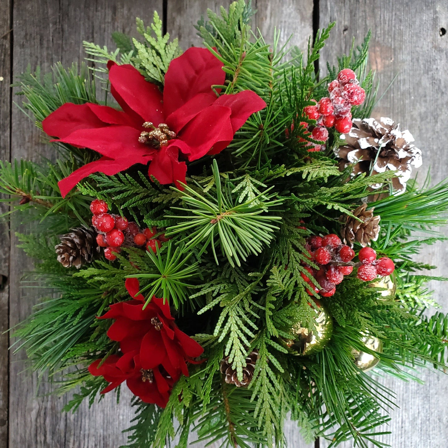 Square Wooden Box Centerpiece - Fernwood & Co